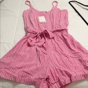 Splendid Pink and White Striped woman’s Romper
